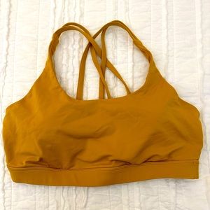 Lululemon energy bra size 10 color Mustard Yellow